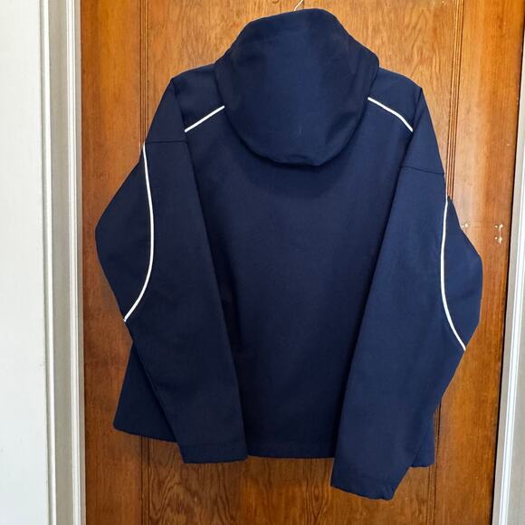 Nike Softshell Fleece Lined Navy Full Zip Jacket XL - Picture 7 of 14